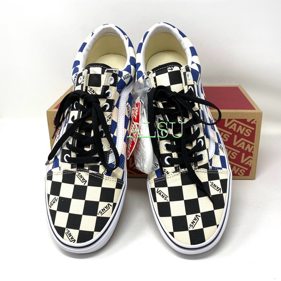 💖MEGA SALE💖VANS Old Skool Big Check Canvas Navy Casual Women’s VN0A4U3BWRT - Picture 7 of 10